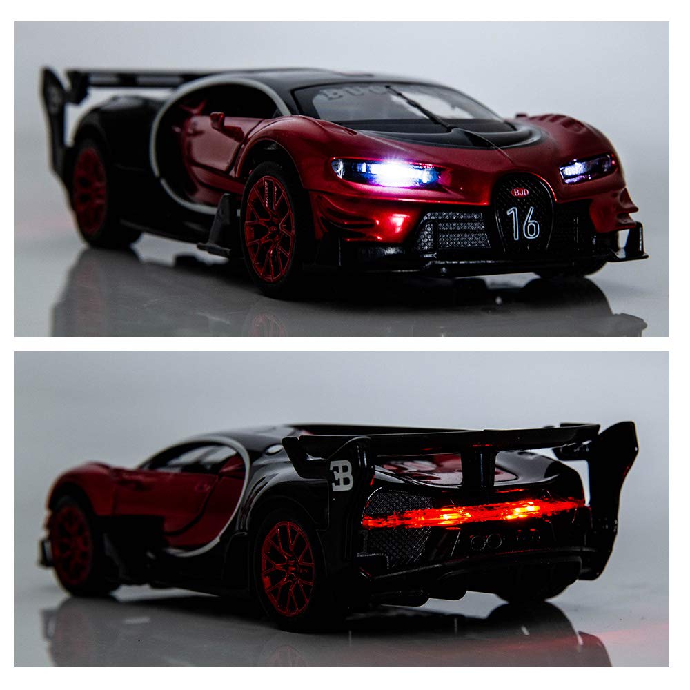 BDTCTK Bugatti Vision GT 1/32 engine-sound button, triggers lights and sound cues.