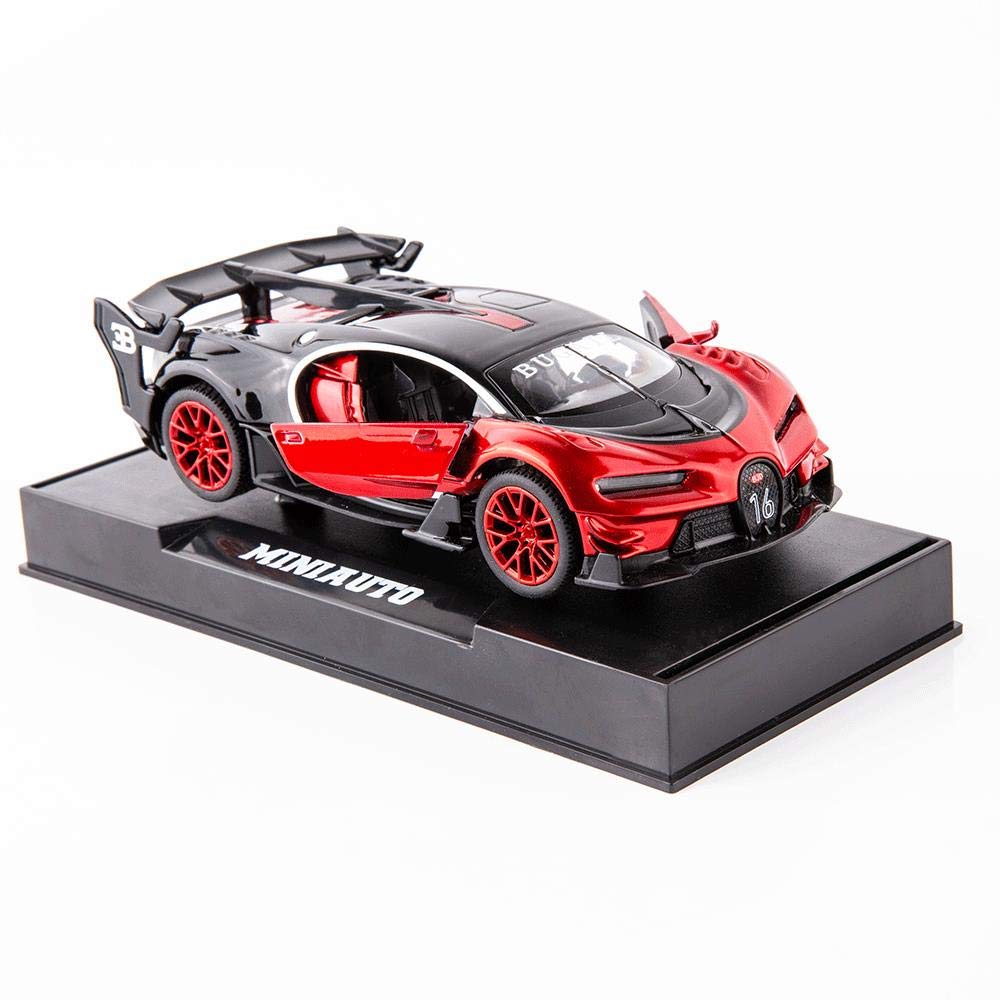 BDTCTK Bugatti Vision GT 1/32 pull-back action, easy push-and-go play on the go.