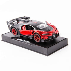 BDTCTK Bugatti Vision GT 1/32 pull-back action, easy push-and-go play on the go.