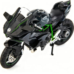 BDTCTK Ninja H2R diecast front-angle with rotating wheel for interactive play