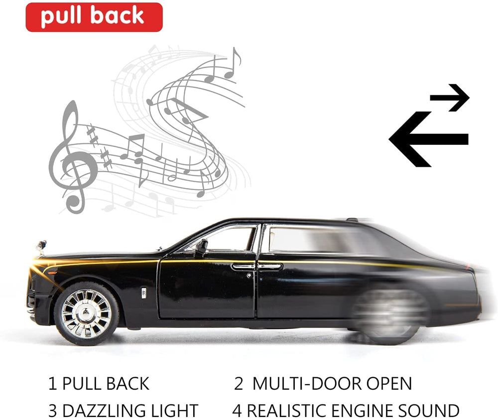 BDTCTK Rolls-Royce Phantom 1/32 top view captures silhouette