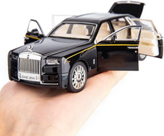 BDTCTK Rolls-Royce Phantom 1/32 rear view with headlights brightens night play