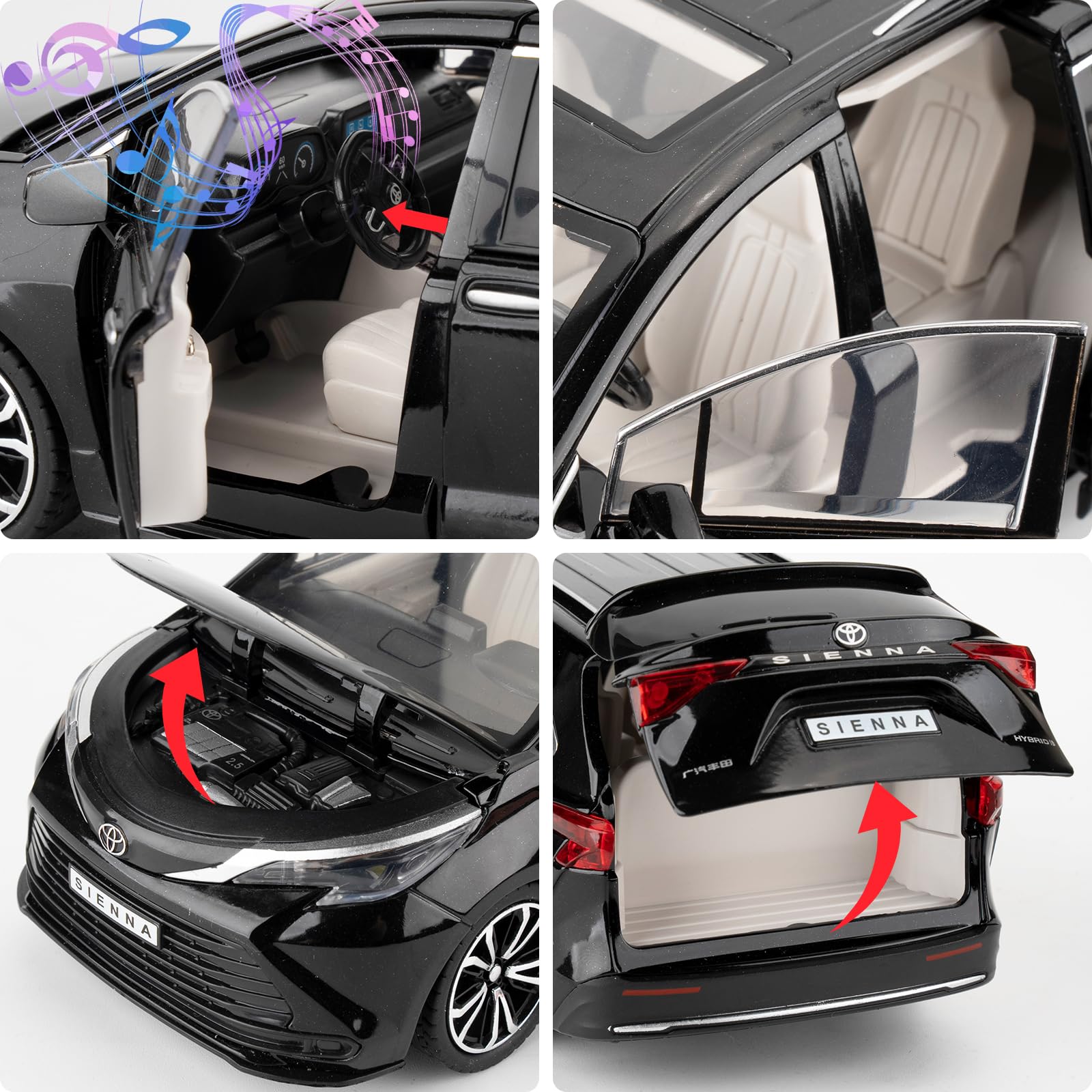BDTCTK Sienna 1:24 lights, sounds, and horn at your touch
