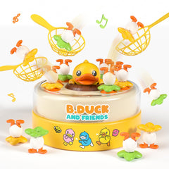 B.Duck Catch and Bounce board rotating action boosts coordination during play.