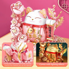 BDXEJV Lucky Cat blocks, vibrant colors, sparks creativity and joyful building.