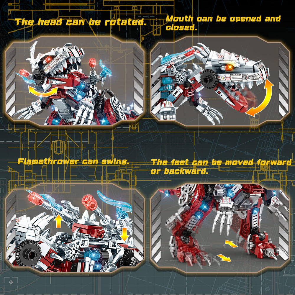 BDXEJV STEM 2-in-1 red dino detail sparks imaginative pretend play