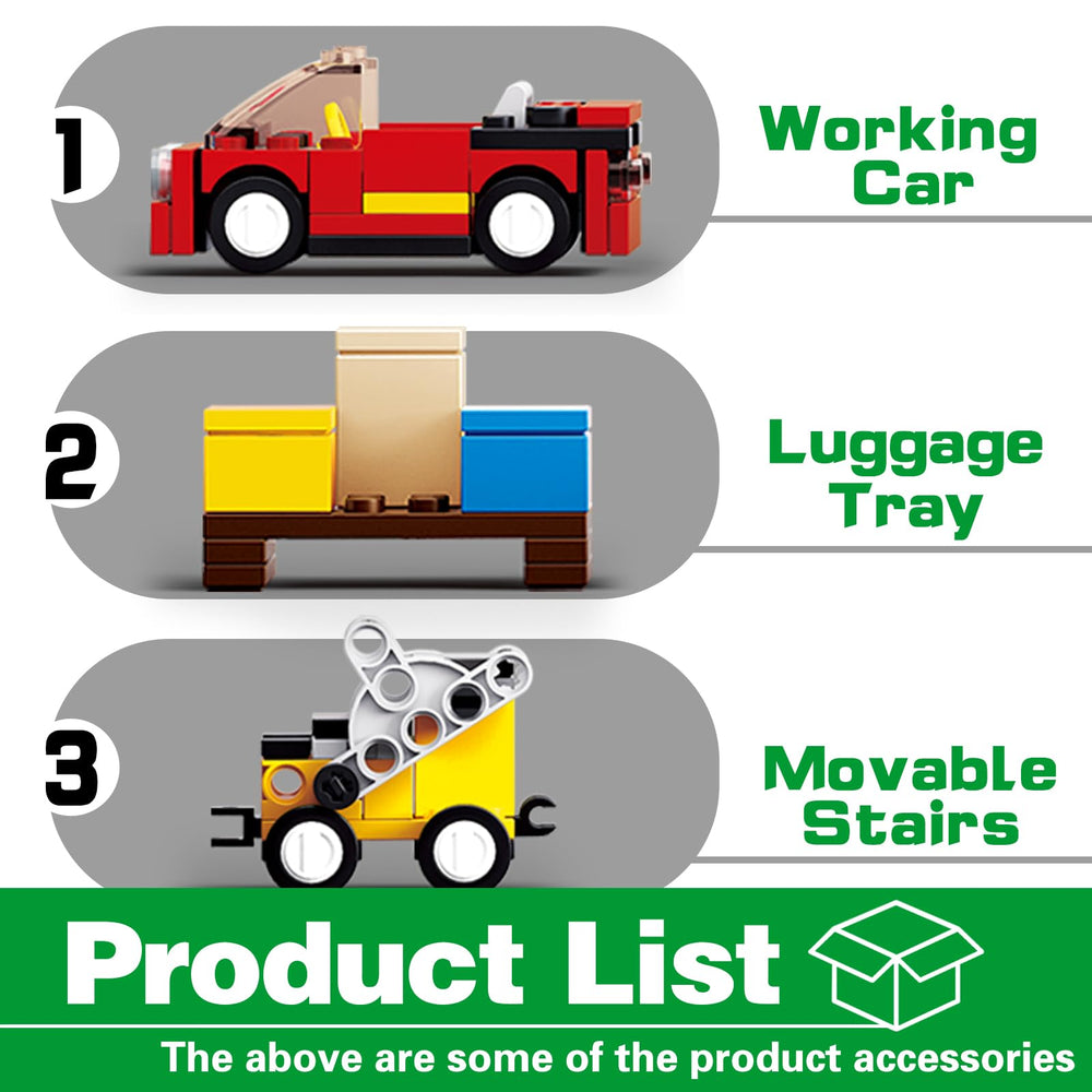 BDXEJV City Cargo Plane set cargo tray supports interactive loading.