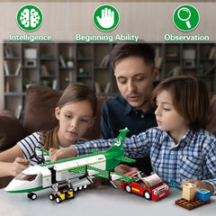 BDXEJV City Cargo Plane set clear instructions aid independent building.