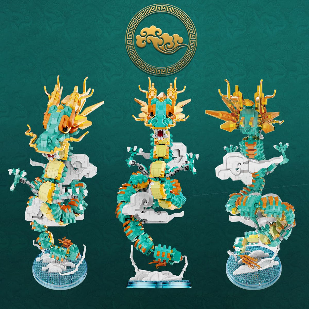 BDYDT Dragon Series model display presents a striking dragon figure.