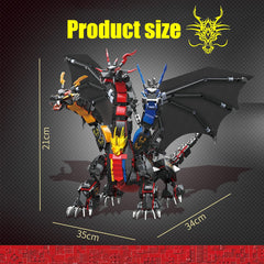BDYDT Dragon Series Dark Three Headed Dragon King gift idea for dragon enthusiasts.