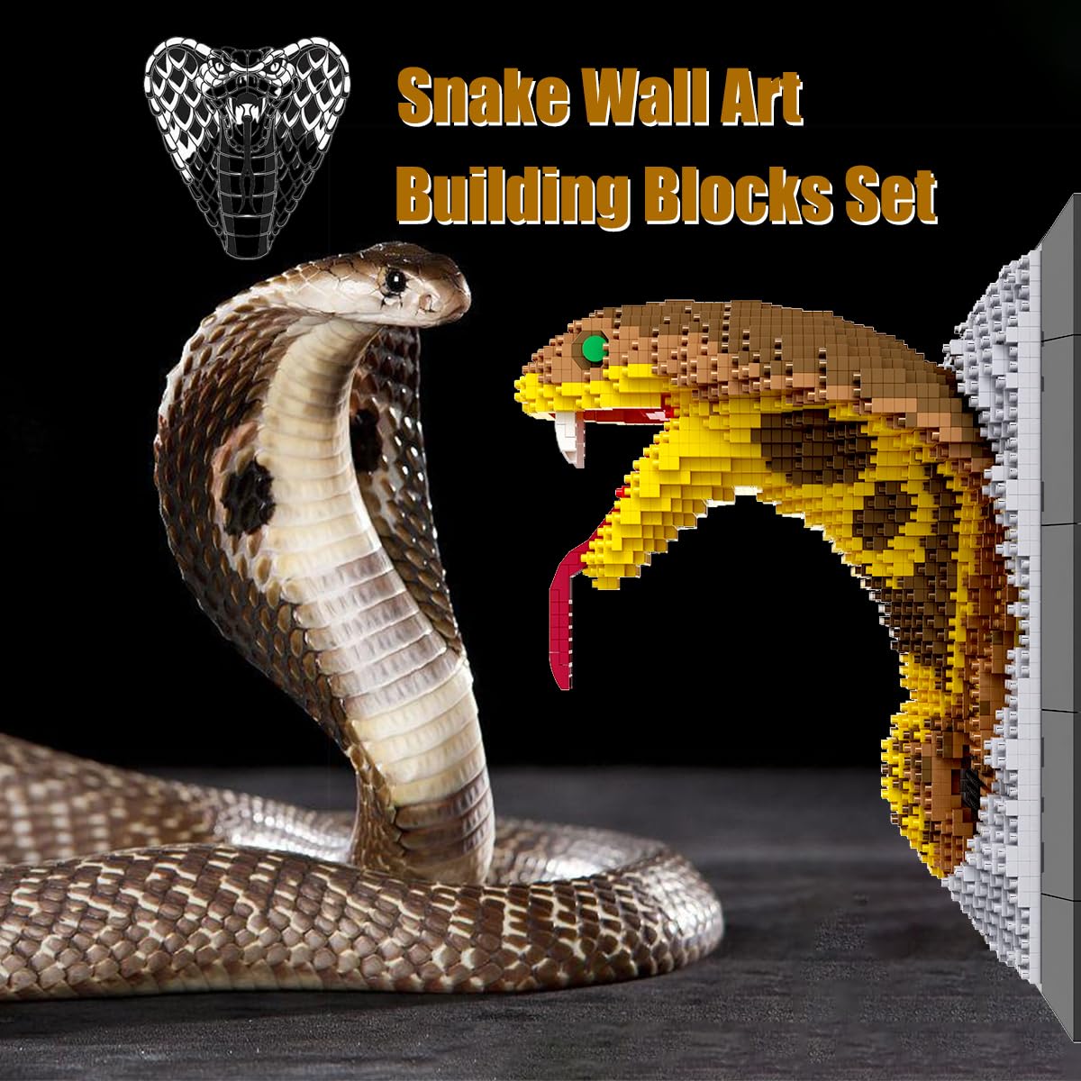 BDYDT Snake Wall Decor shown as a striking three-dimensional form