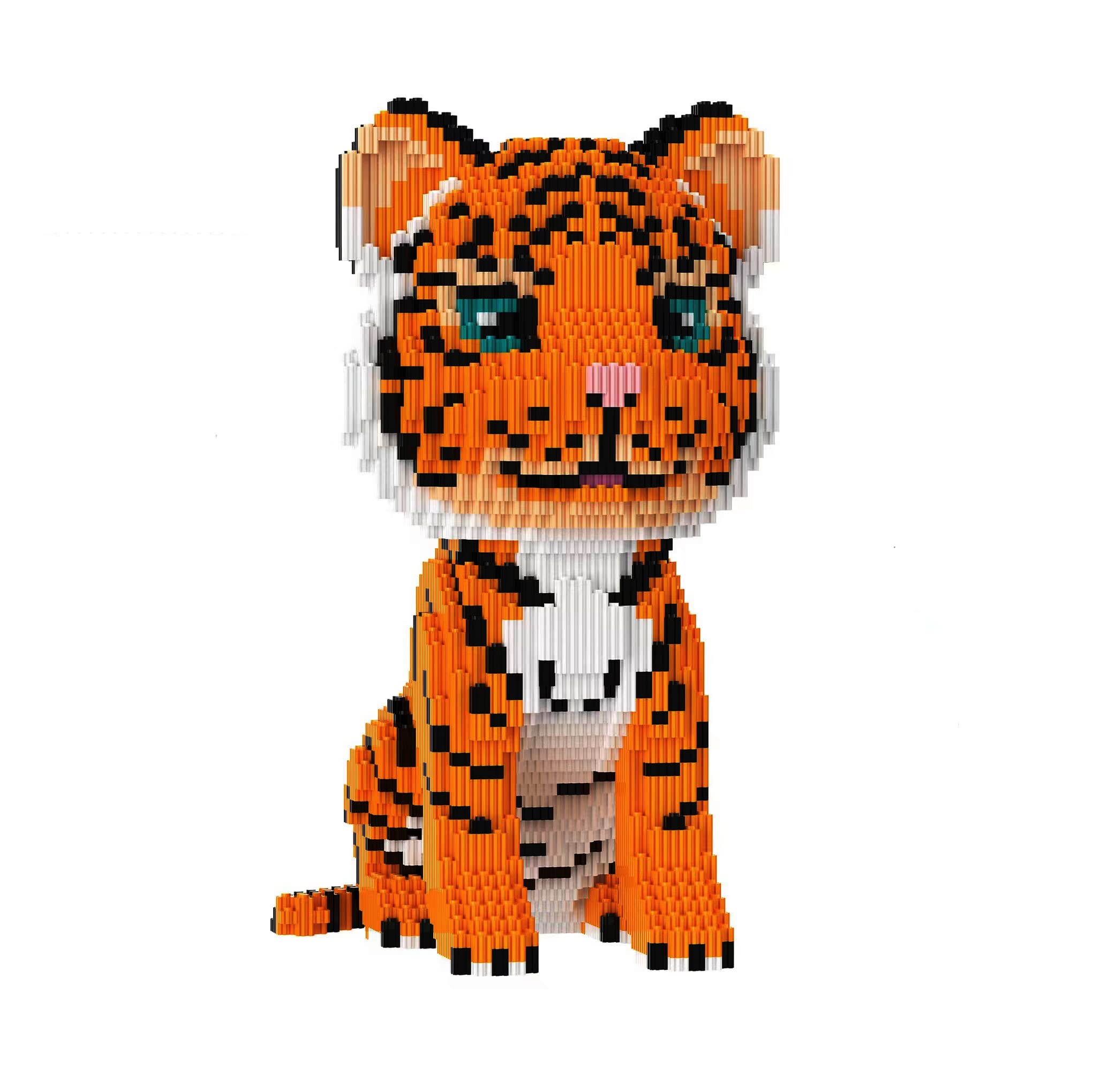 BDYDT Tiger micro blocks box front with 6488 pieces for imaginative building.