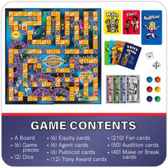 BE A BROADWAY STAR! Family night setup supports 2–6 players and easy group play.