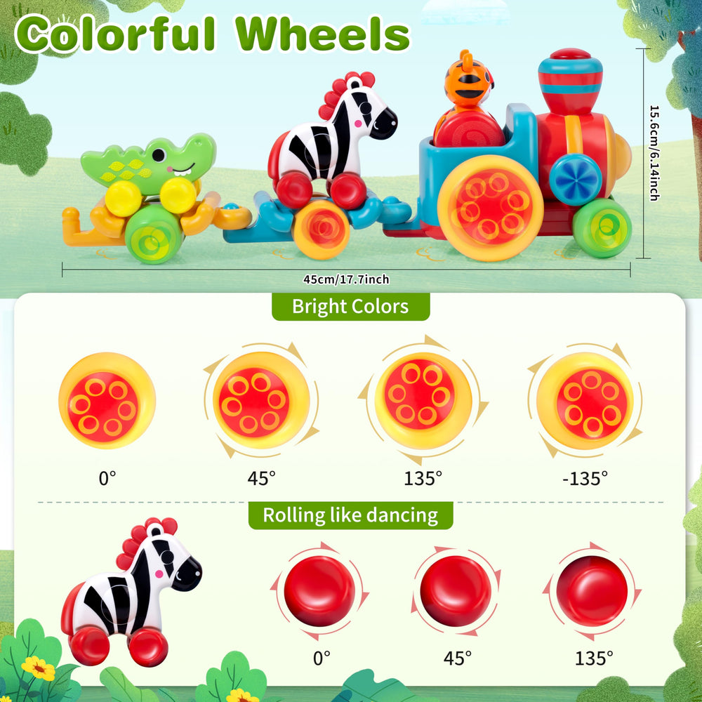 Beacron zebra animal car helps color recognition through play.