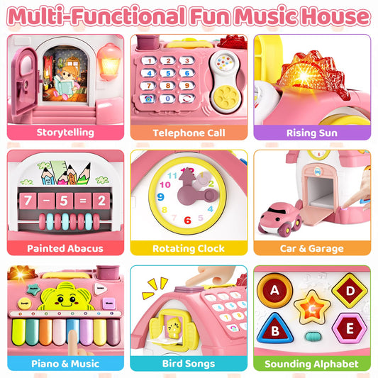 Beacron motor skills development with interactive buttons and keys boosts finger dexterity