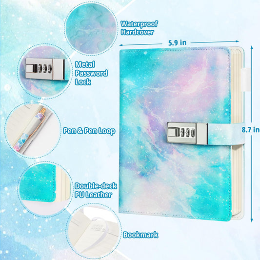 Beadsky Diary 3-digit lock detail demonstrating customizable privacy.