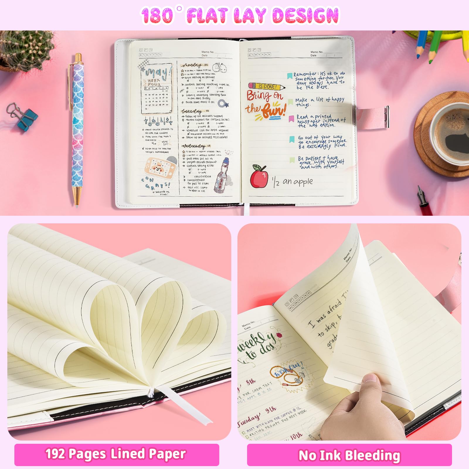 Beadsky Diary refillable core saves waste.