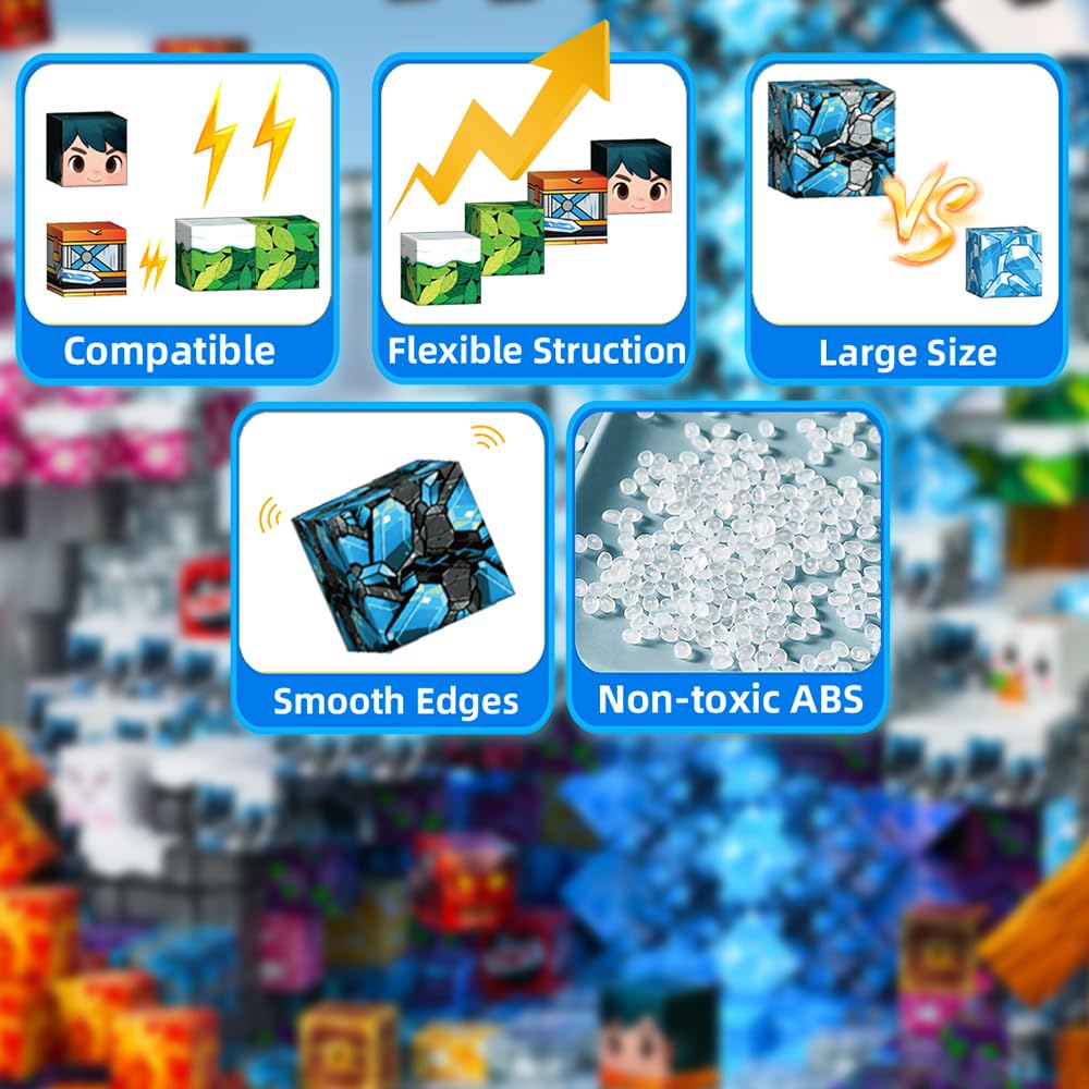 Beamryx durable magnetic blocks withstand energetic play and repeated assembly.