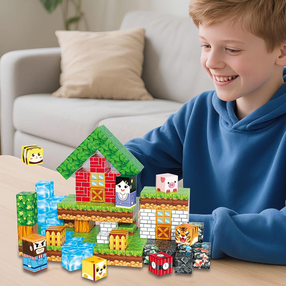 Beamryx forest animal blocks assembly — encourages storytelling and fine motor skills during pretend play.