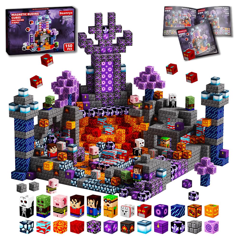 Beamryx magnetic blocks collection in bright colors for creative STEM play
