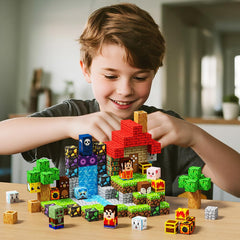 Beamryx magnetic blocks colorful patterns promote pattern recognition and creative thinking.