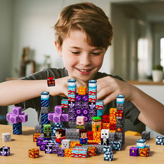 Beamryx magnetic tiles help kids stack towers and explore geometry