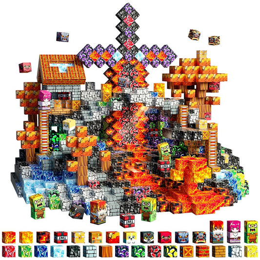 Beamryx magnetic cubes and tiles in action encourage hands-on building and spatial learning.