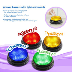 Bean Lieve green-laser buzzer showcasing laser sound for energetic gameplay.