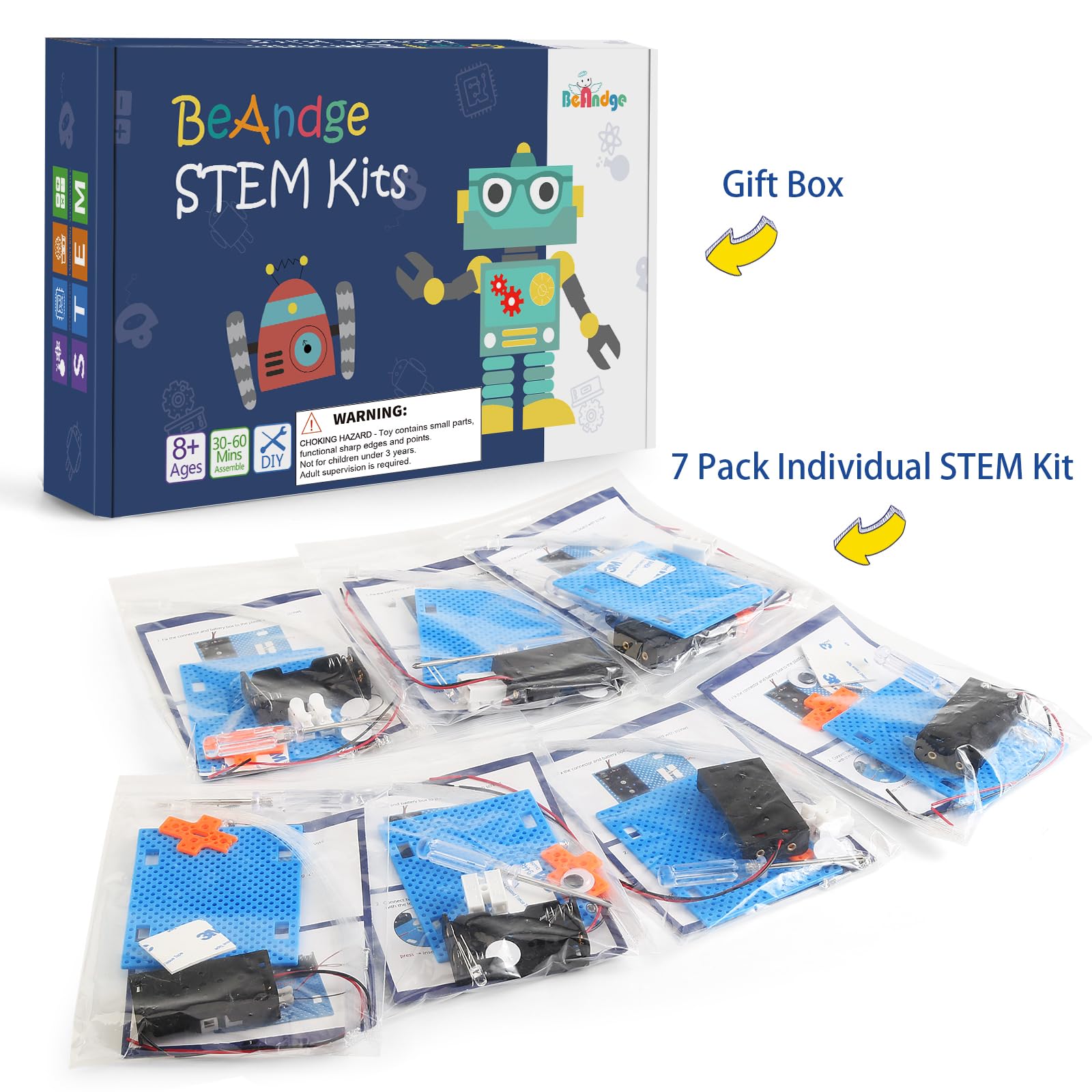BeAndge kid-friendly circuit learning activity teaches basic electronics.