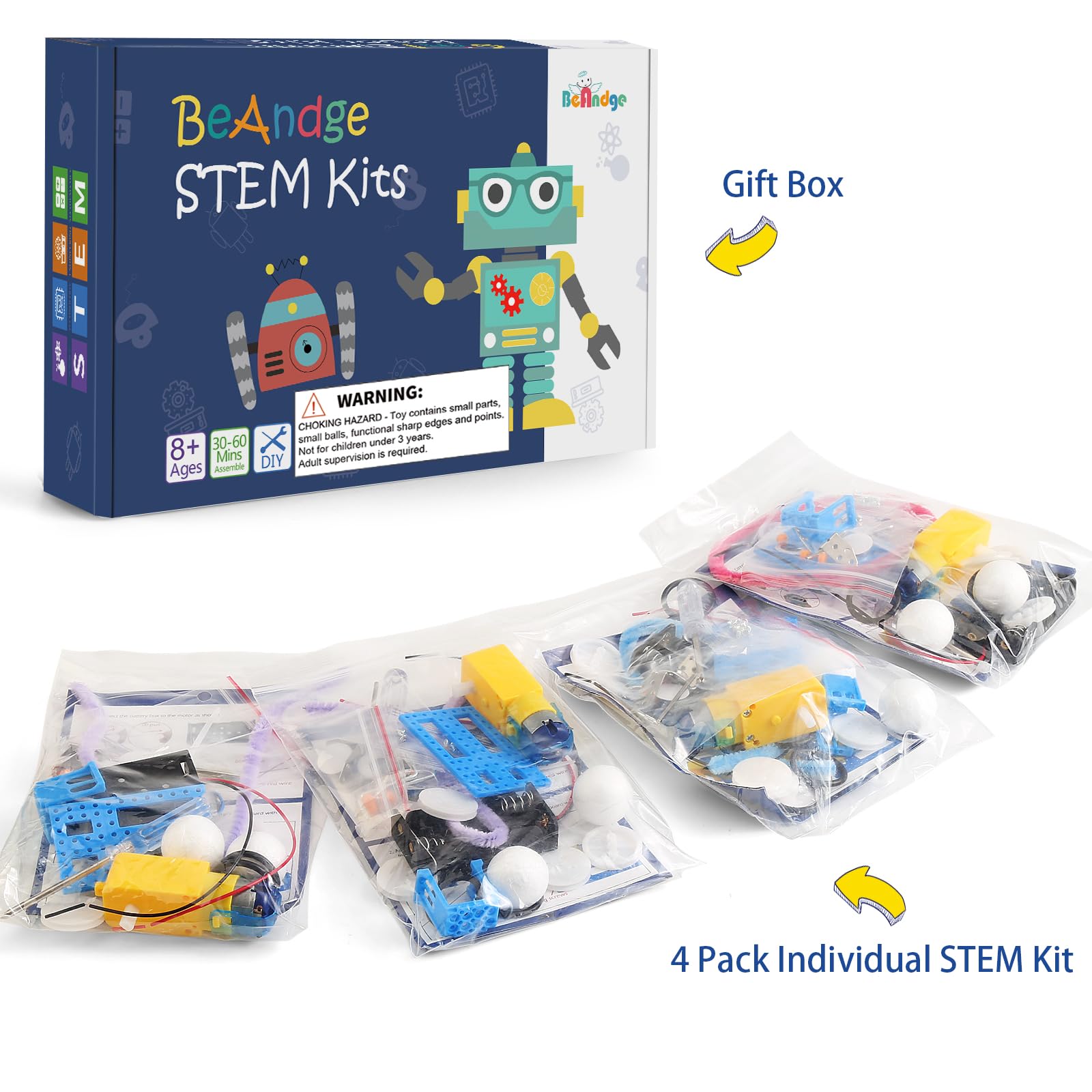 BeAndge googly eyes robot face highlights interactive, playful STEM exploration