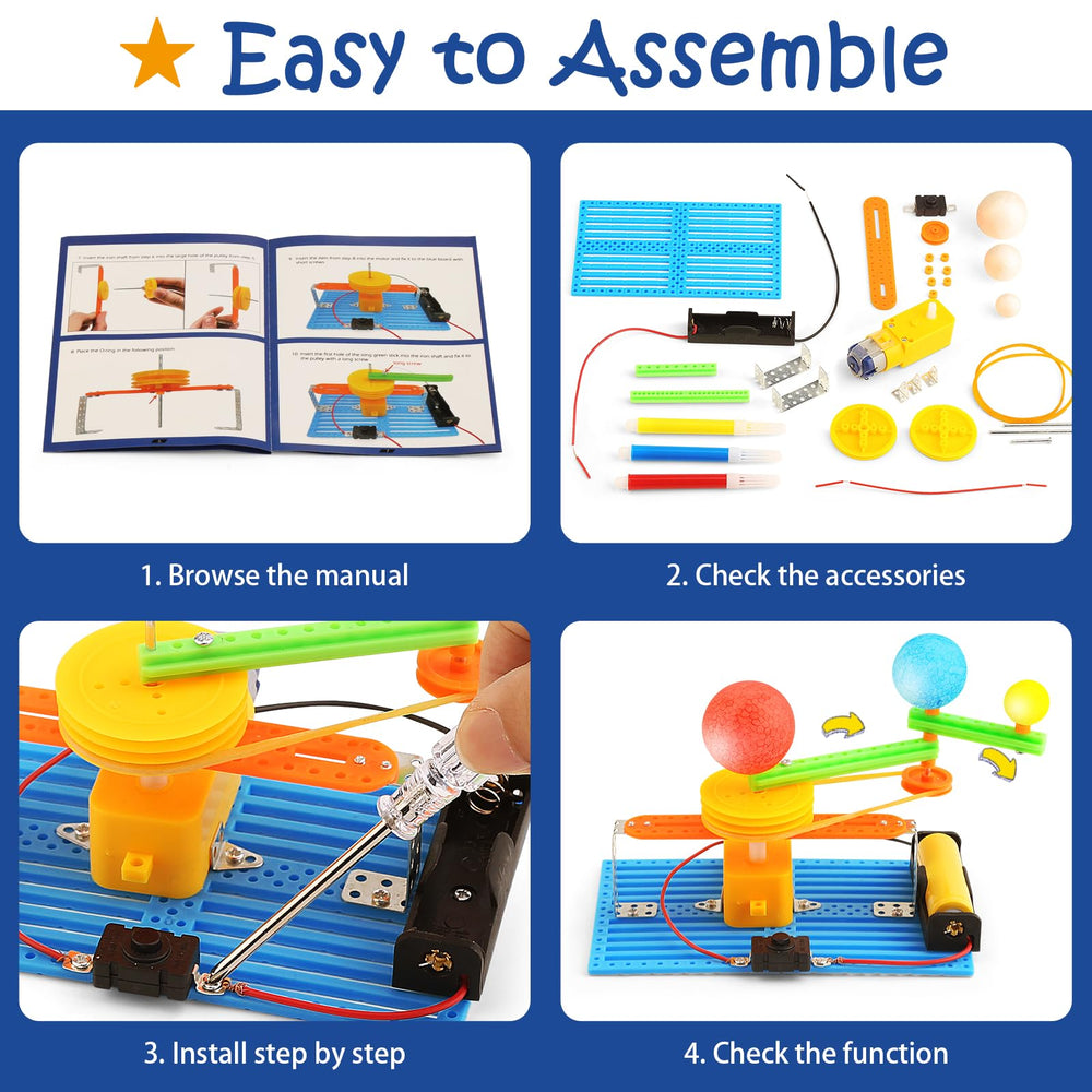 BeAndge kids assembling the STEM kit during guided learning