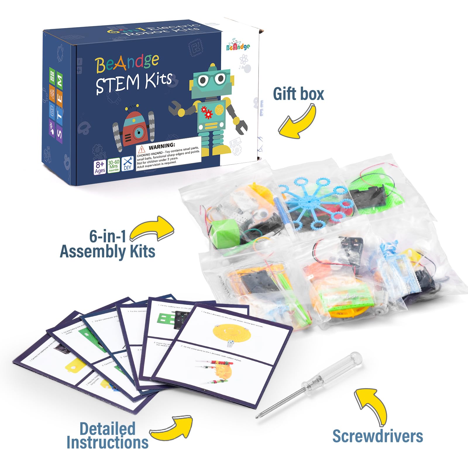 BeAndge STEM Robotics Kit family time science activity at home.