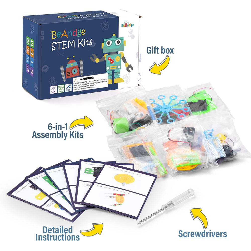BeAndge STEM Robotics Kit family time science activity at home.