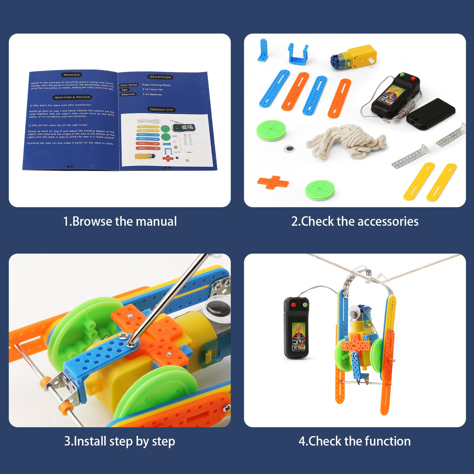 BeAndge screwdriver and tools for beginner robot construction.