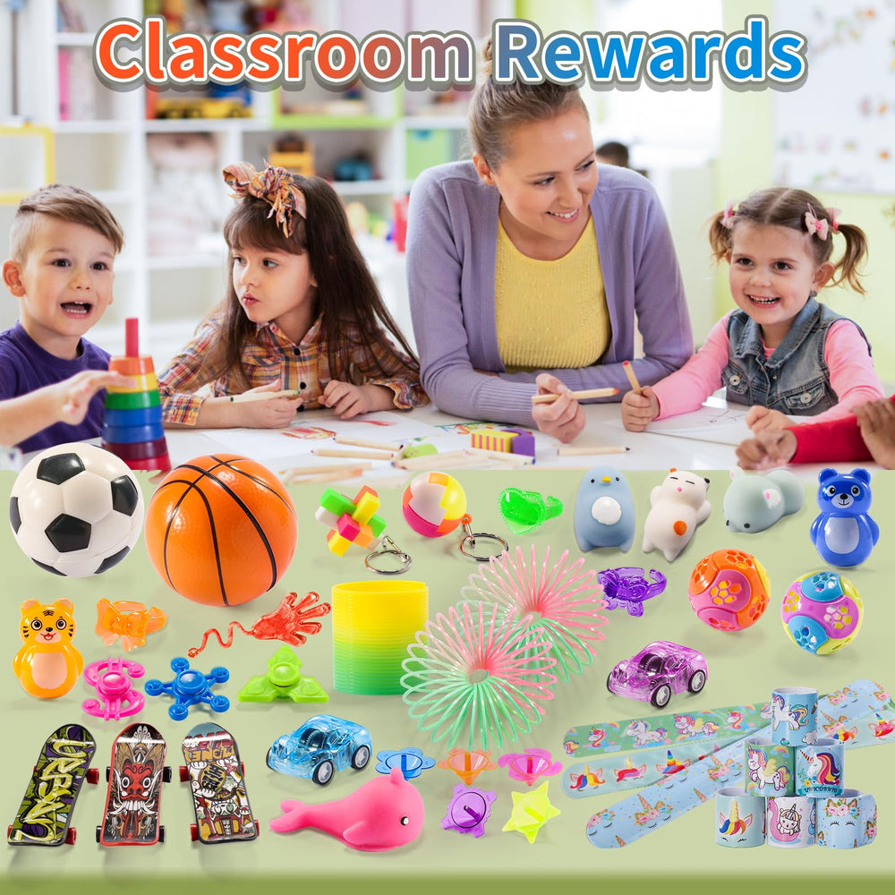 BeAndge tumbler toys mix designed for tactile exploration and party favors.