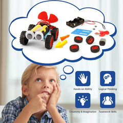 BeAndge wind powered car kit instructions for assembly.