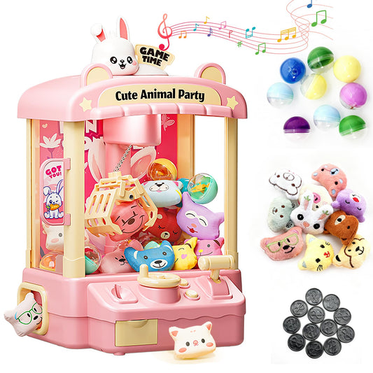 Bearbao Claw Machine with cute rabbit design for kids’ imaginative play.