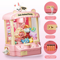 Bearbao Claw Machine includes twelve play coins for quick rounds.