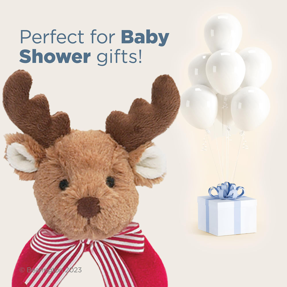 Bearington Baby Lil’ Reindeer compact size is easy to carry on trips.