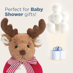 Bearington Baby Lil’ Reindeer compact size is easy to carry on trips.