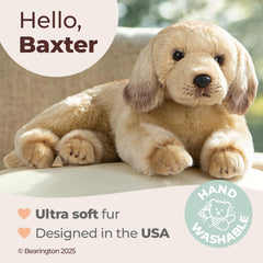 Bearington Baker soft plush fur provides comforting cuddles.