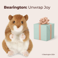 Bearington Cheeks hamster plush sparkly eyes inviting imaginative play
