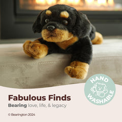 Bearington Collection Gunner plush close-up shows premium fur and craftsmanship