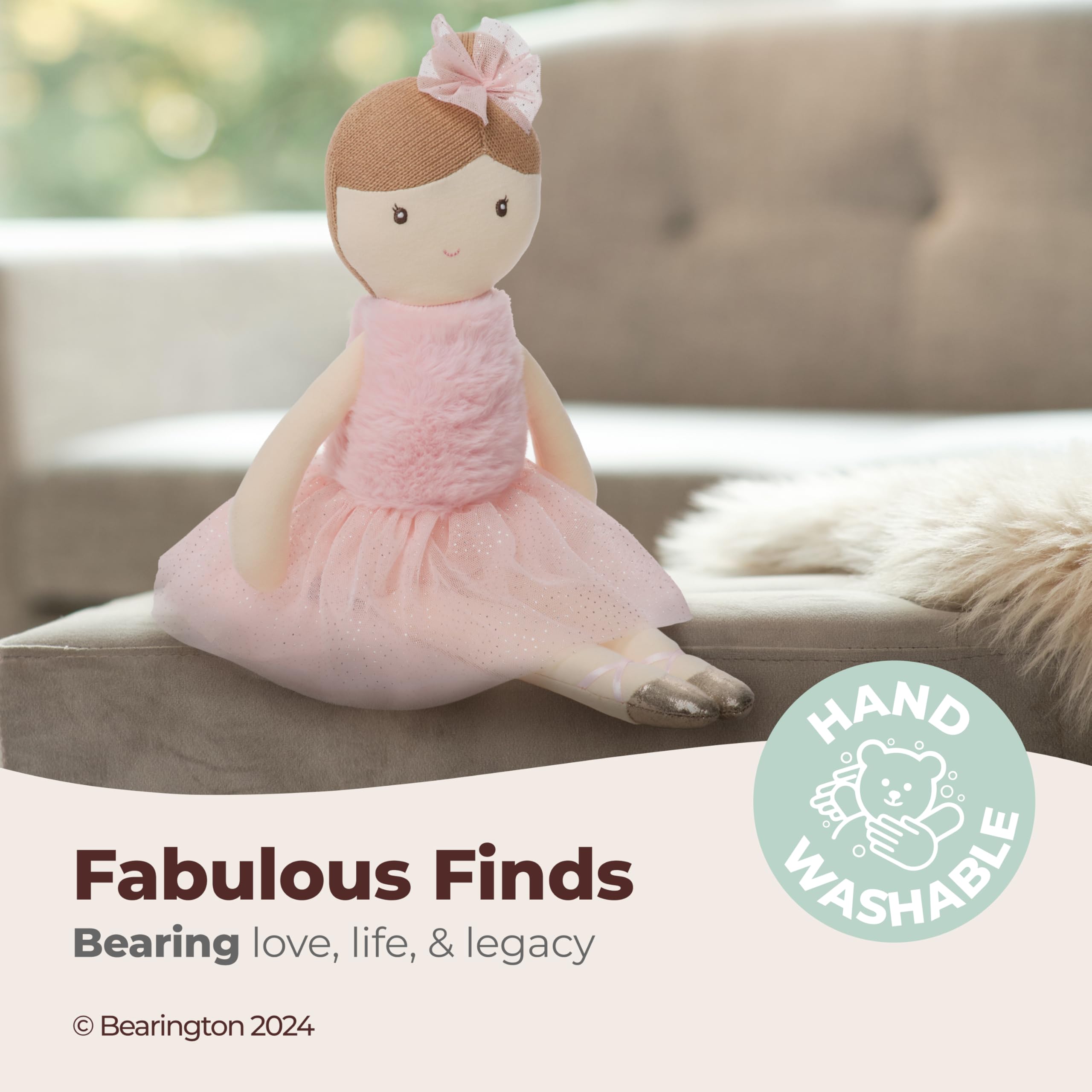 Julia doll with tutu skirt, adds whimsical dance appeal for imagination.
