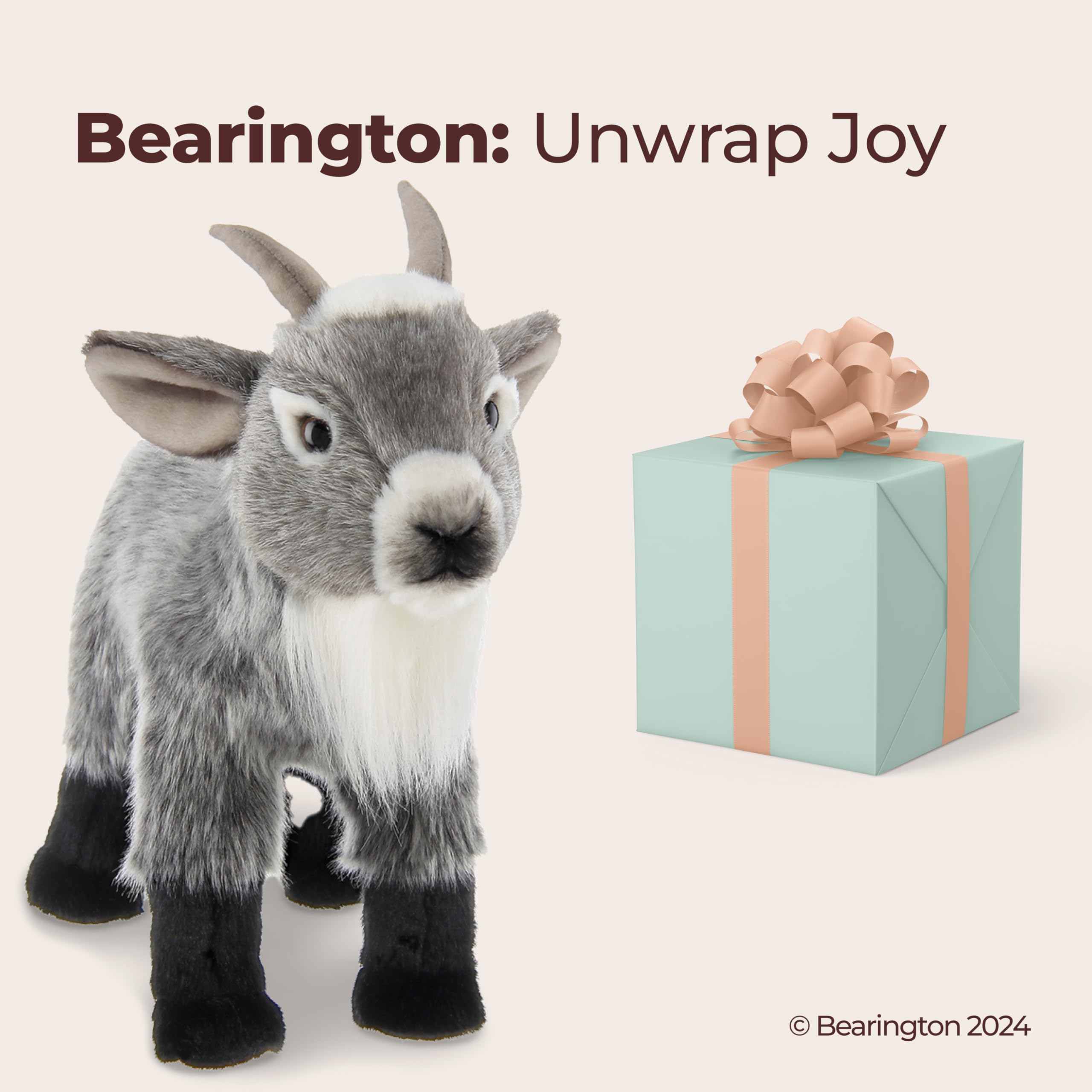 Bearington Garret Goat soft fur texture invites cozy cuddles