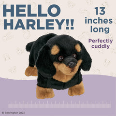 Bearington Harley dachshund plush side profile, ideal for imaginative play