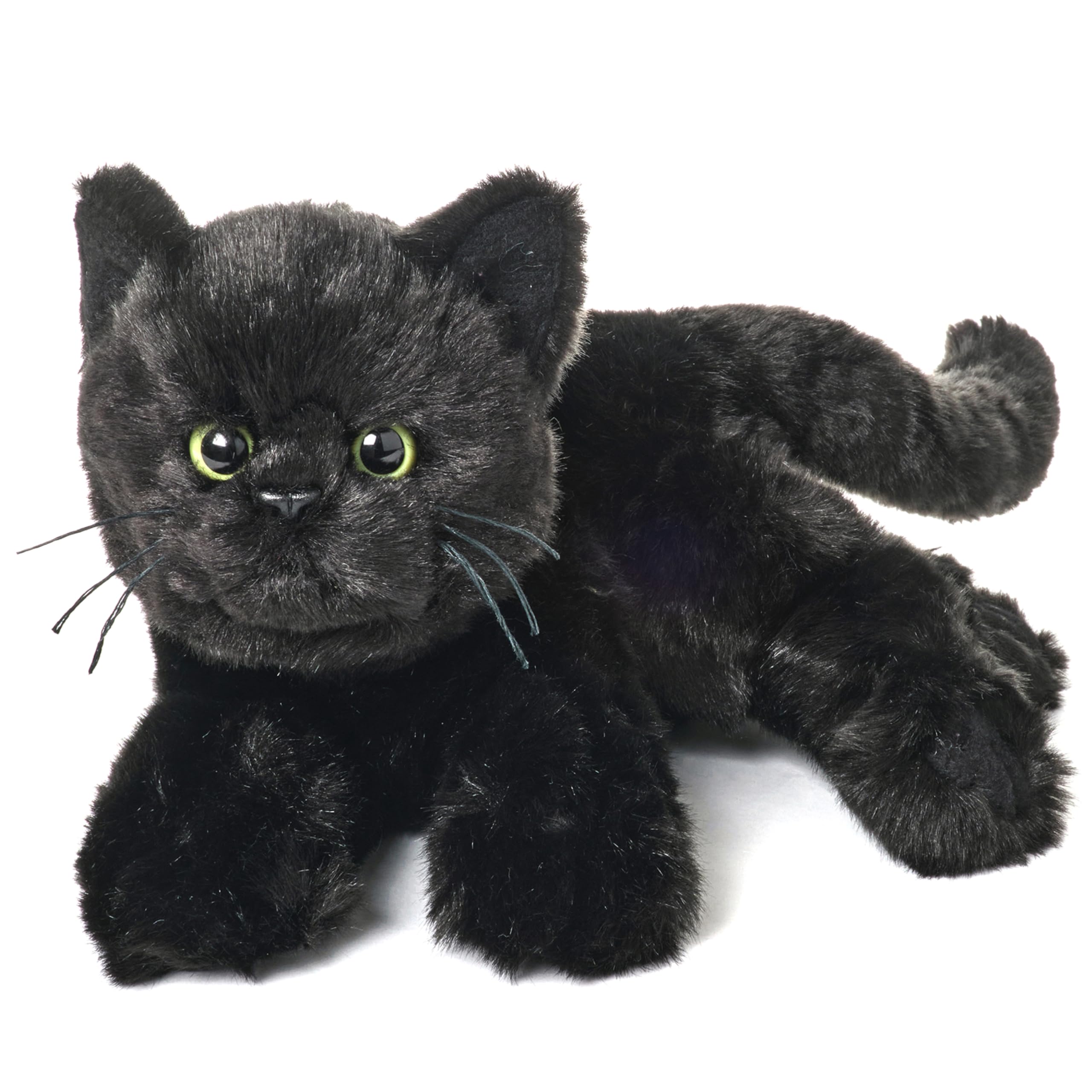 Bearington Jinx black cat plush with 15-inch size for hugs and imaginative play.