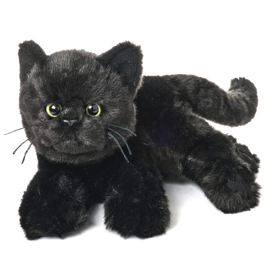 Bearington Jinx black cat plush with 15-inch size for hugs and imaginative play.