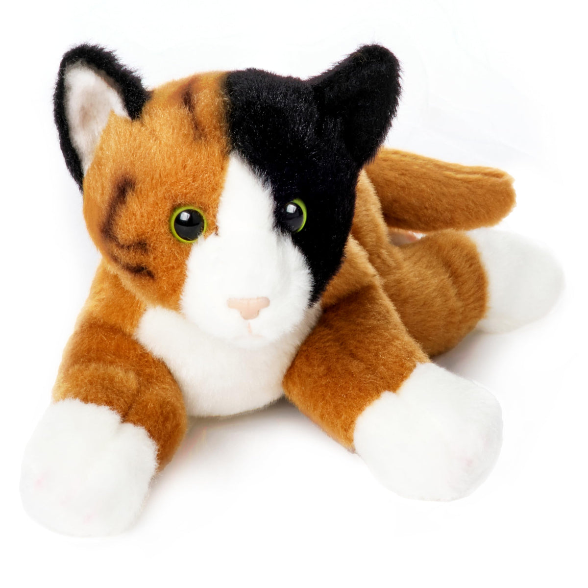 Bearington Lil' Callie 8-inch plush with vibrant calico fur for playful rooms.