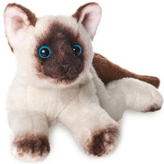 Bearington Lil’ Cleo Siamese Cat Plush with 8-inch soft body for cozy hugs.